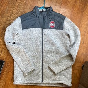 Ohio state buckeyes women’s knit zip up jacket size large